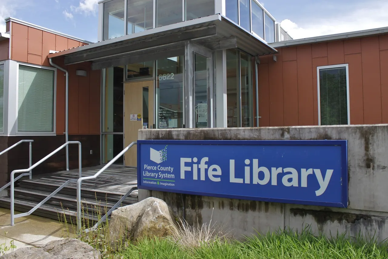 The Fife branch of the Pierce County Library System in Fife, Washington