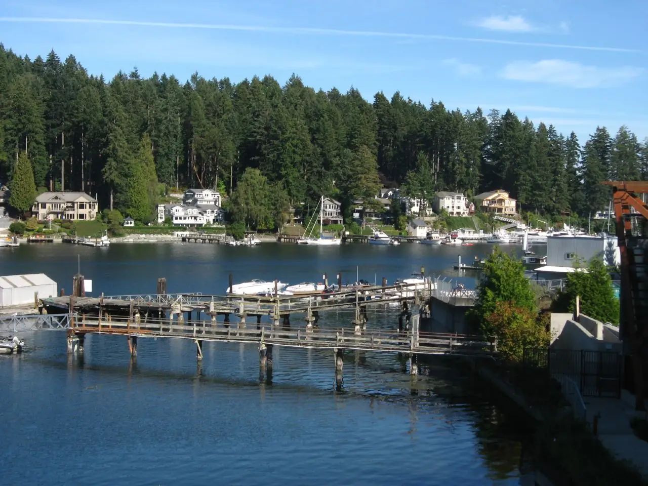 Boats in the harbor at Gig Harbor, Washington