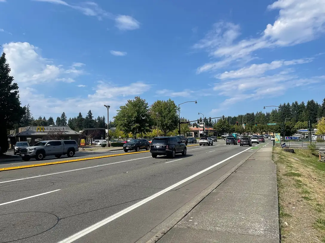 Intersection of Coal Creek Parkway and Newcastle Way in Newcastle, Washington
