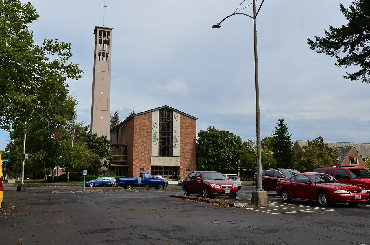 Trinity Lutheran Church near the Pacific Lutheran University campus in Parkland, Washington
