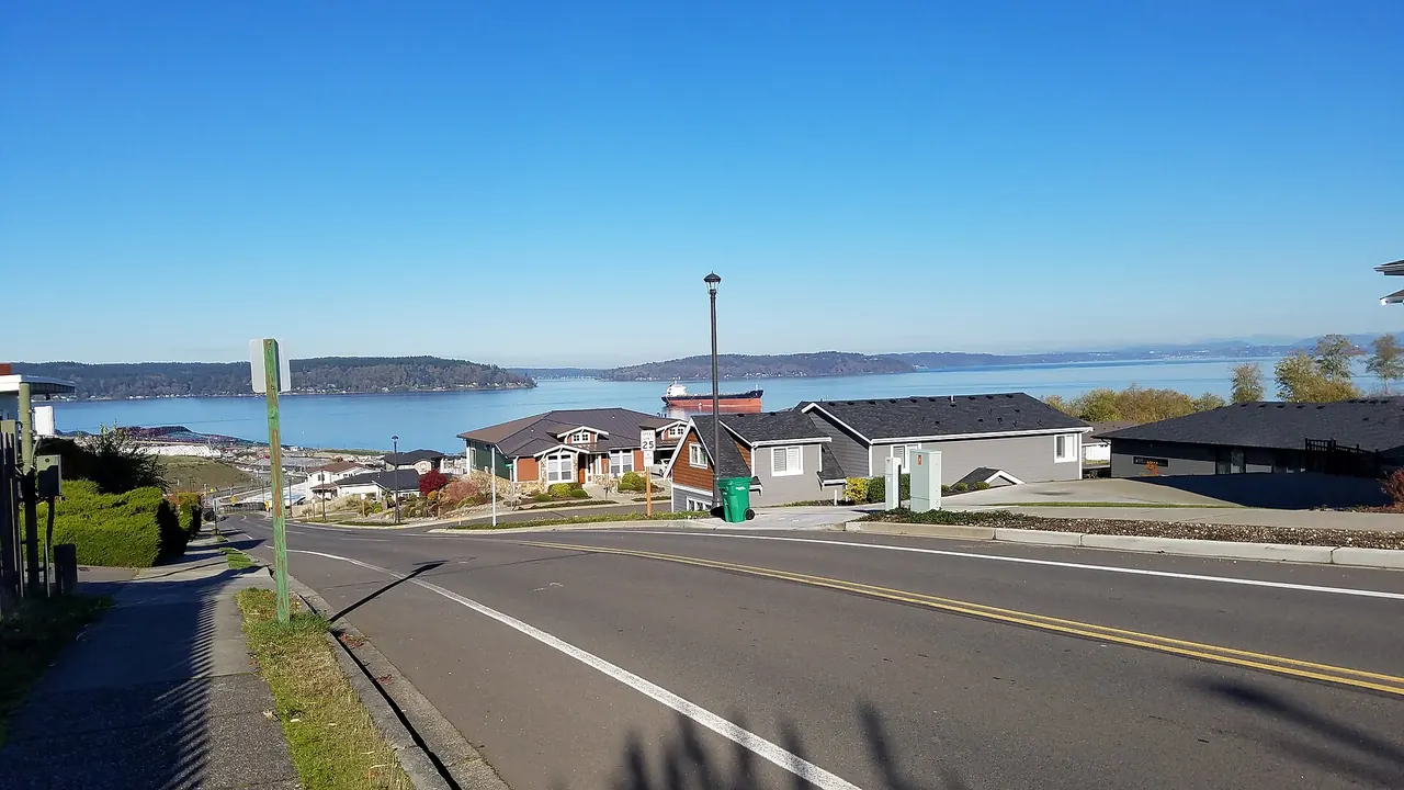 The Point Ruston waterfront neighborhood in Ruston, Washington