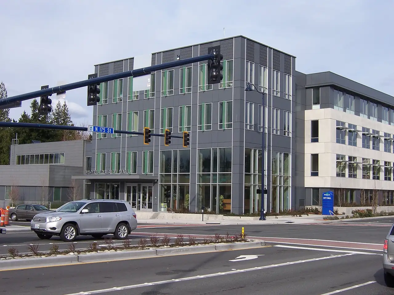 City hall at Midvale Avenue and 175th Street in Shoreline, Washington